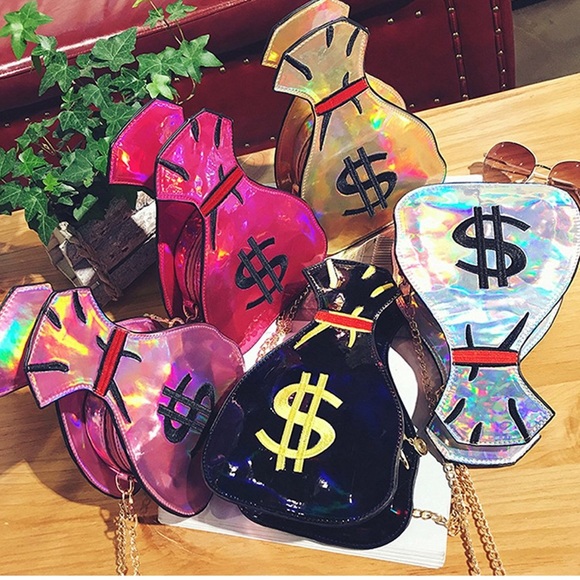Holographic Money Bag Purse 💰 - Picture 4 of 7